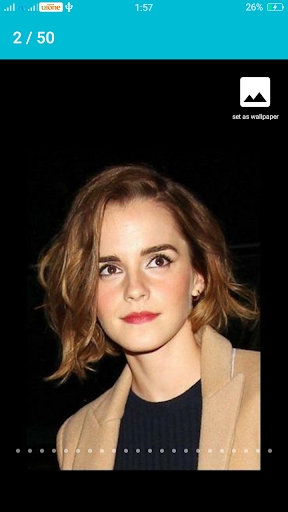 Emma Watson Wallpaper TOP 50 - Image screenshot of android app