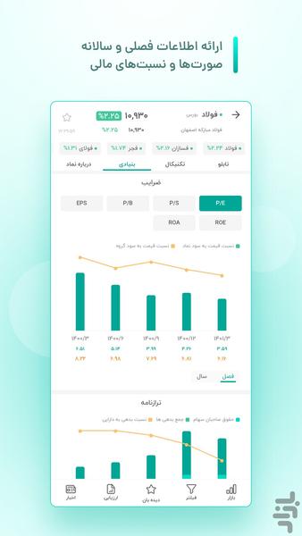 بورس ویو - عکس برنامه موبایلی اندروید