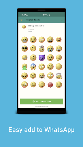 ۳DEmoji Animated WAStickerApps - عکس برنامه موبایلی اندروید