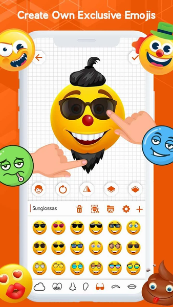 Emoji Maker - Customize Emoji - عکس برنامه موبایلی اندروید