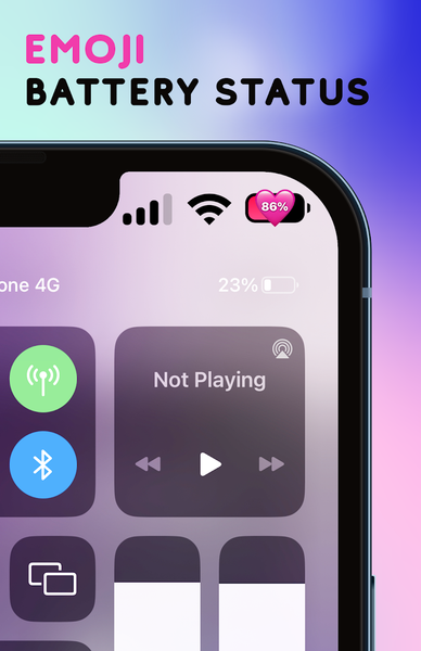 Emoji Battery Status Bar - عکس برنامه موبایلی اندروید