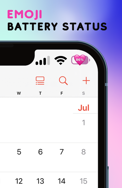 Emoji Battery Status Bar - Image screenshot of android app