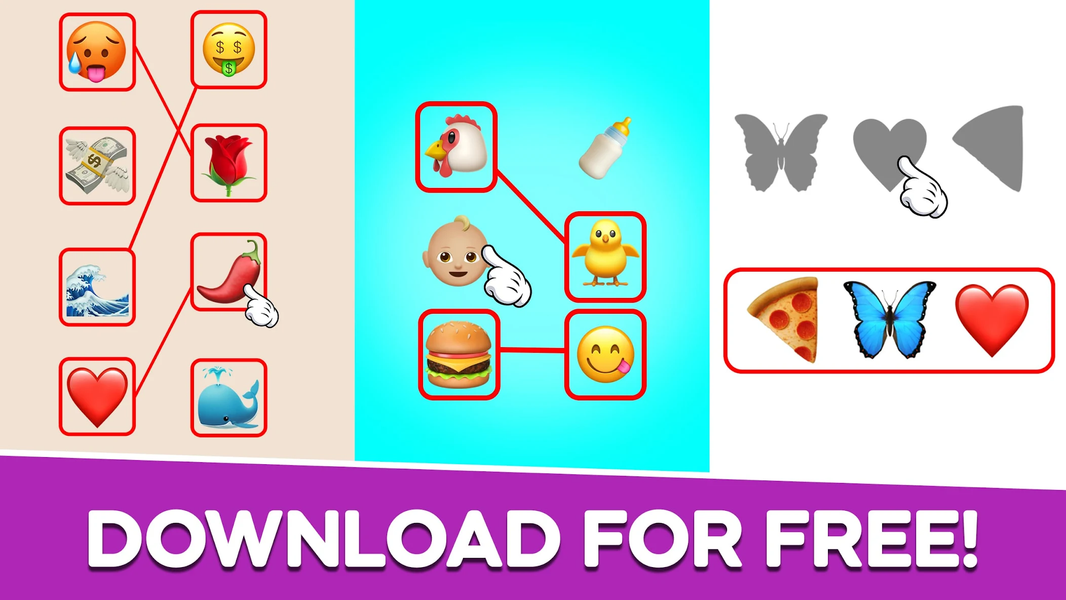 Fun Emoji Puzzle Connect Games - Gameplay image of android game