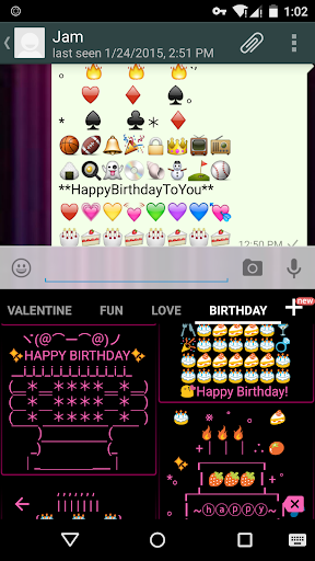 Birthday Art -Emoji Keyboard🎂 - Image screenshot of android app