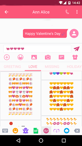 Love Art - Emoji Keyboard - Image screenshot of android app