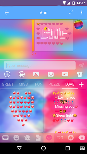 Love Art - Emoji Keyboard - Image screenshot of android app