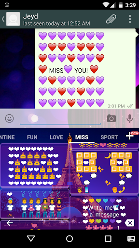 Miss Art - Emoji Keyboard 💏 - عکس برنامه موبایلی اندروید