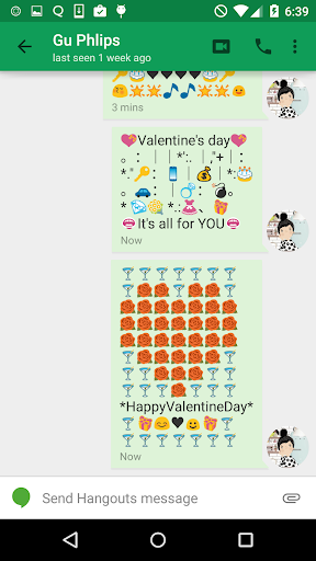 Valentines Art -Emoji Keyboard - Image screenshot of android app