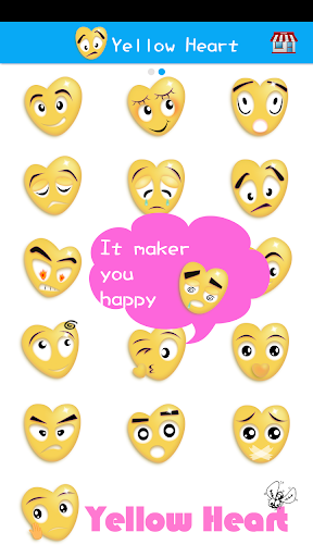 Sticker Heart Emoji Keyoard - عکس برنامه موبایلی اندروید
