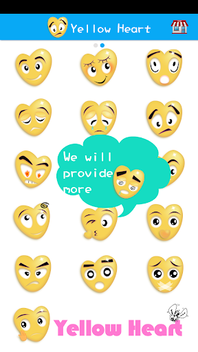 Sticker Heart Emoji Keyoard - عکس برنامه موبایلی اندروید