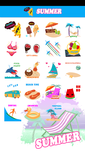 Summer Holiday Sticker GIF - عکس برنامه موبایلی اندروید