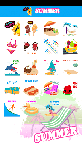 Summer Holiday Sticker GIF - عکس برنامه موبایلی اندروید
