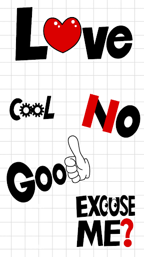 Text Gif Cute Emoji Keyboard sticker - Image screenshot of android app