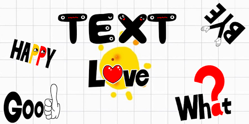 Text Gif Cute Emoji Keyboard sticker - Image screenshot of android app