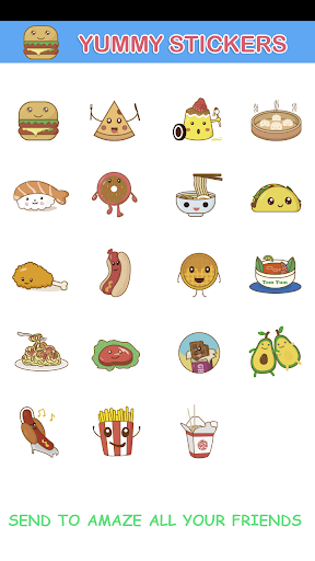 Yummy Sticker GIF Free - عکس برنامه موبایلی اندروید