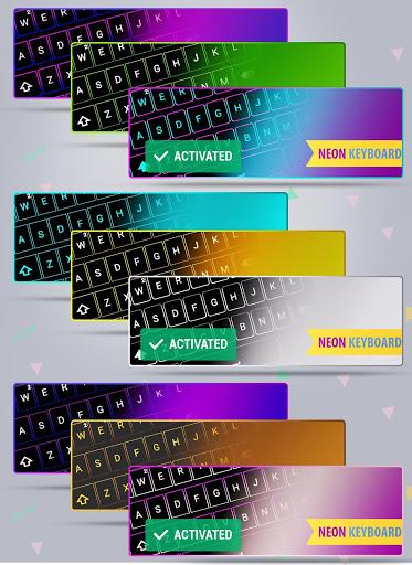 Emoji Smart Neon keyboard - Image screenshot of android app