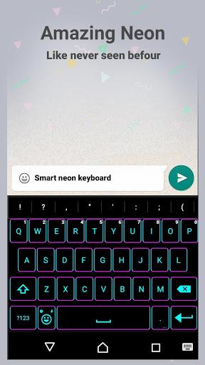 Emoji Smart Neon keyboard - Image screenshot of android app