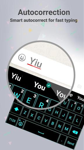 Emoji Smart Neon keyboard - Image screenshot of android app