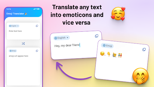 Emoji Translator: Text & Emoji - عکس برنامه موبایلی اندروید