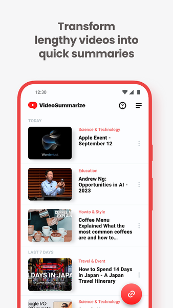Video Summarizer - Image screenshot of android app