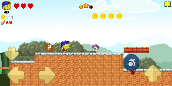 Peaman Adventure Forest Game - Gameplay image of android game