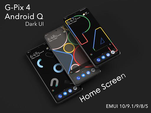 G-Pix  Android-۱۲ Dark UI EMUI ۱۱/۱۰/۹/۸/۵ Theme - عکس برنامه موبایلی اندروید