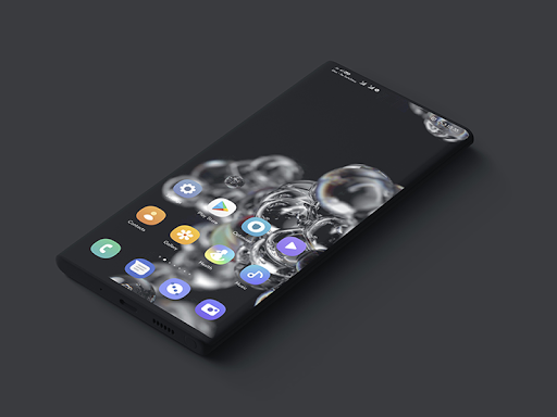 S۲۰ One-UI Dark Live Wallpaper Theme EMUI ۱۰ - عکس برنامه موبایلی اندروید