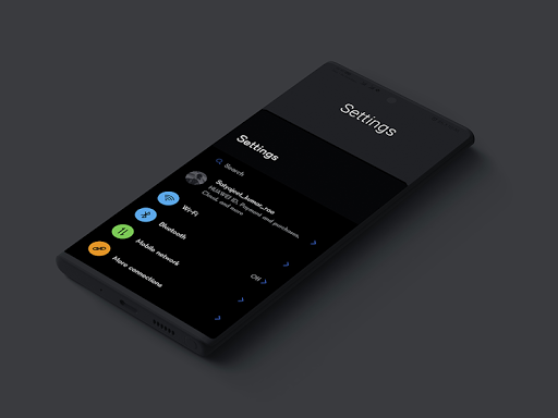 S۲۰ One-UI Dark Live Wallpaper Theme EMUI ۱۰ - عکس برنامه موبایلی اندروید