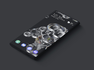 S20 One-UI Dark Live Wallpaper Theme EMUI 10 for Android - Download | Cafe  Bazaar