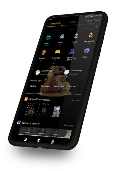 Star Warriors Dark UI EMUI 5/8 - Image screenshot of android app