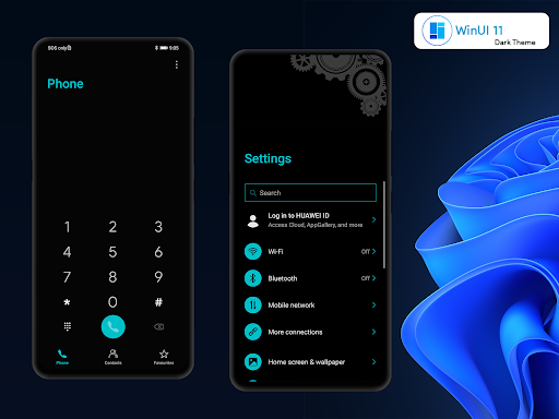 WinUI ۱۱ Light/Dark Theme for EMUI ۱۱/۱۰/۹.۱/۹ - عکس برنامه موبایلی اندروید