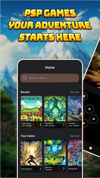 PSPEmulator - Game Emulator - عکس برنامه موبایلی اندروید