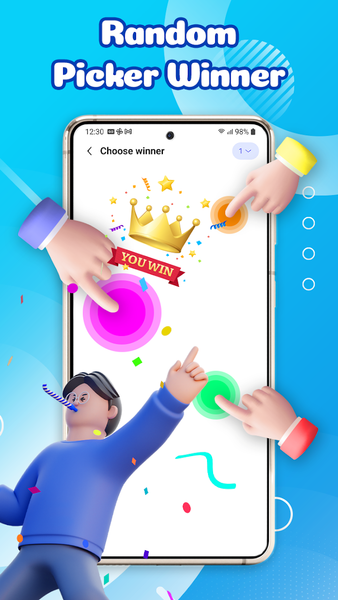 Spin the Wheel: Finger Picker - عکس برنامه موبایلی اندروید