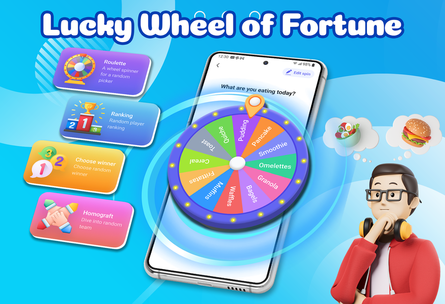 Spin the Wheel: Finger Picker - Image screenshot of android app