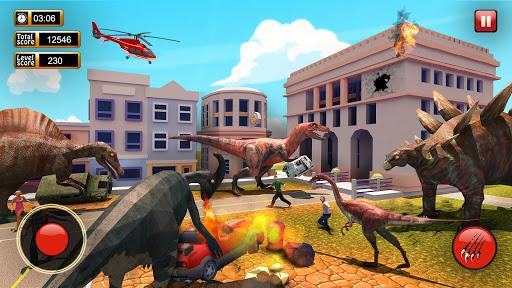 Dinosaur Games City Rampage - Gameplay image of android game