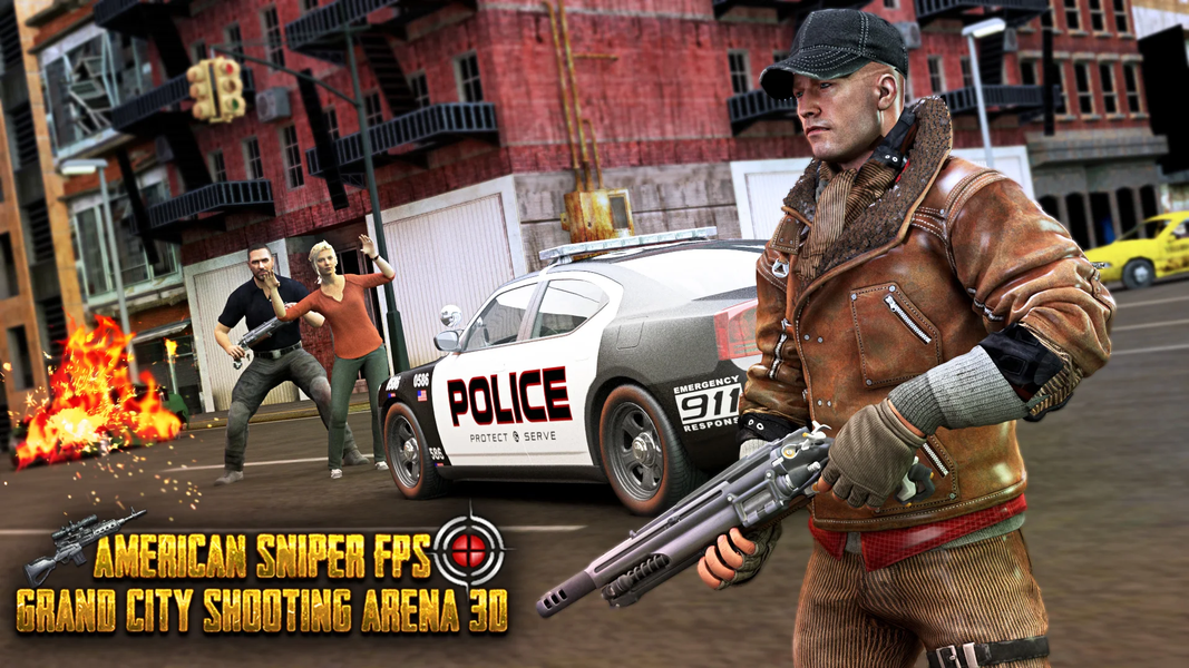 Sniper 3D FPS Shooting Games - Gameplay image of android game