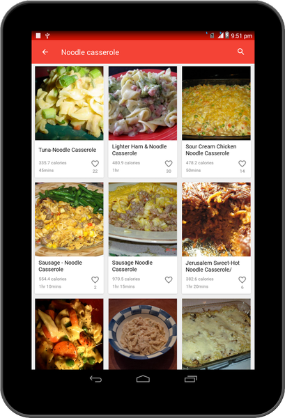 Casserole Recipes Cookbook App - عکس برنامه موبایلی اندروید