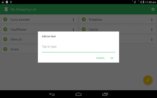 My Shopping List - to do list - Image screenshot of android app