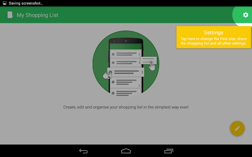 My Shopping List - to do list - Image screenshot of android app