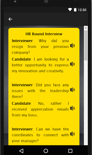 English Interview Preparation - Job Interview App - Image screenshot of android app
