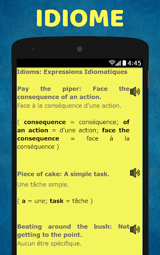 French to English Speaking - French to English - Image screenshot of android app
