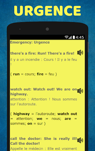 French to English Speaking - French to English - Image screenshot of android app