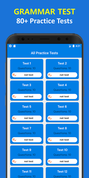 English Grammar Learn & Test - عکس برنامه موبایلی اندروید