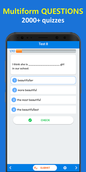 English Grammar Learn & Test - عکس برنامه موبایلی اندروید