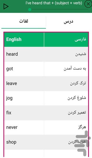 مکالمه مقدماتی انگلیسی ۲ - عکس برنامه موبایلی اندروید