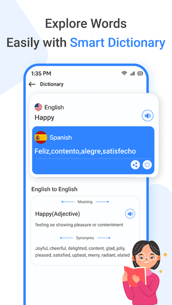 English to Spanish Translator - عکس برنامه موبایلی اندروید