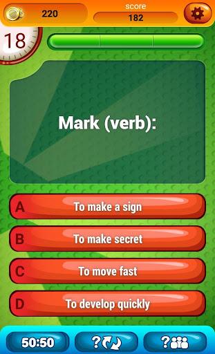 English Vocabulary Quiz lvl 2 - Gameplay image of android game