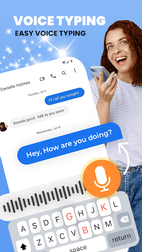 English Voice typing keyboard - عکس برنامه موبایلی اندروید