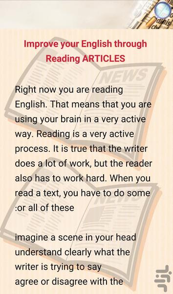 مقالات انگليسي English Articles - عکس برنامه موبایلی اندروید