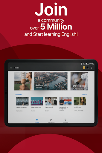 EnglishCentral - Learn English - عکس برنامه موبایلی اندروید